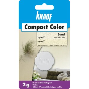 Knauf Compact Color Sand 2g: Farbpigment für Putz, Farbton Sand.