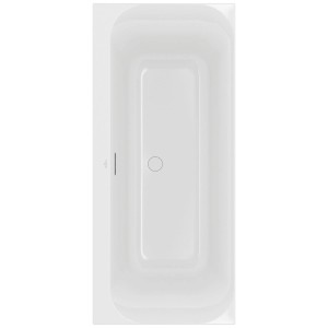 Rechteckige, weiße Villeroy & Boch Badewanne Loop & Friends Square Duo, 170x75 cm, aus Acryl.