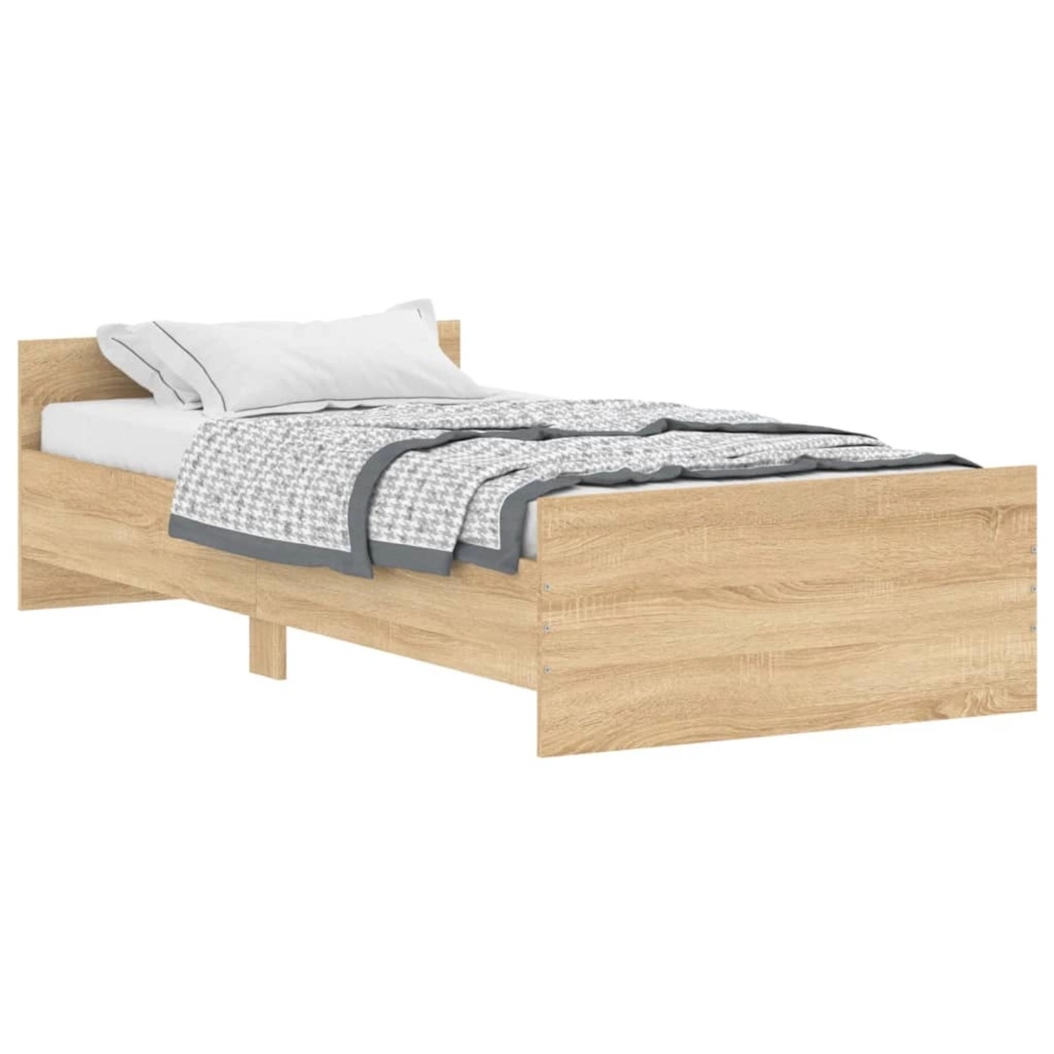 vidaXL Bettgestell Sonoma-Eiche 90x200 cm Holzwerkstoff Modell 31907908 günstig online kaufen