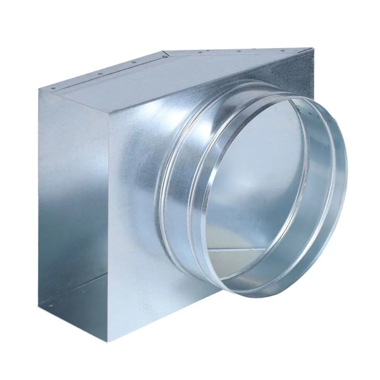 Subtiel Flachkanal Übergang 90° 200 x 90 mm Auf Ø 180 mm
