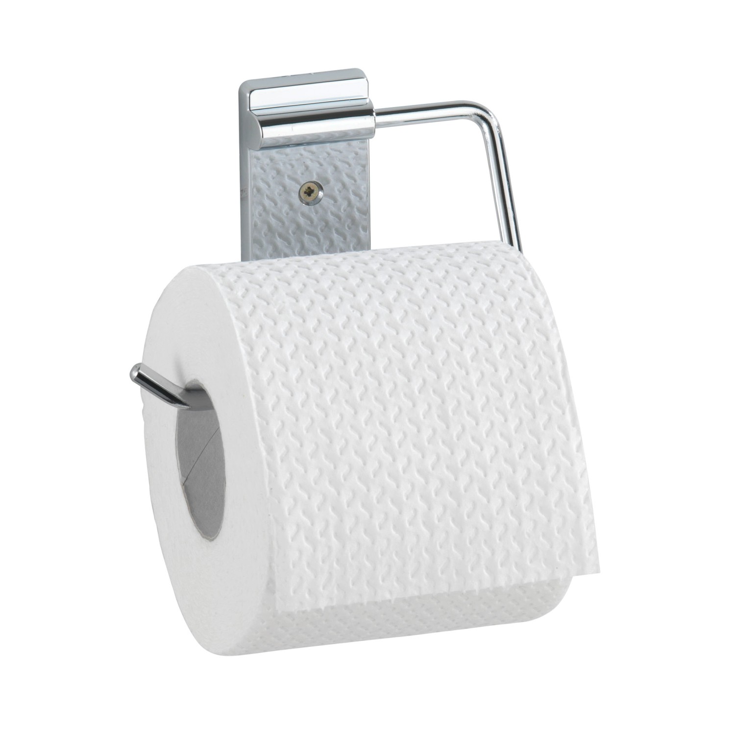 Wenko Toilettenpapierhalter Basic Edelstahl inkl. Befestigungsmaterial