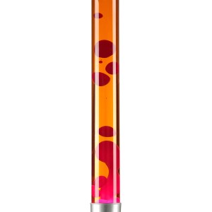 EASYLIGHT Lavalampe Groß 76 cm Hoch Orange Rot mit Leuchtmittel Alan