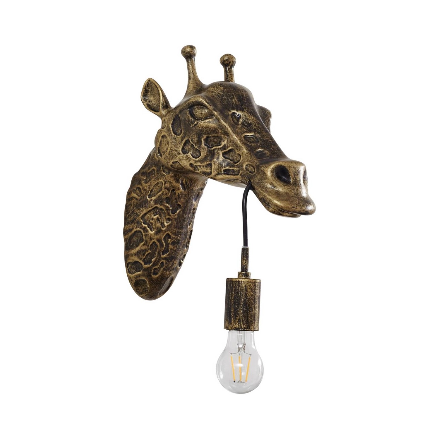 Lindby Wandleuchte Wandlampe Innen Nirvathia 10020780 Design Modern in Gold günstig online kaufen