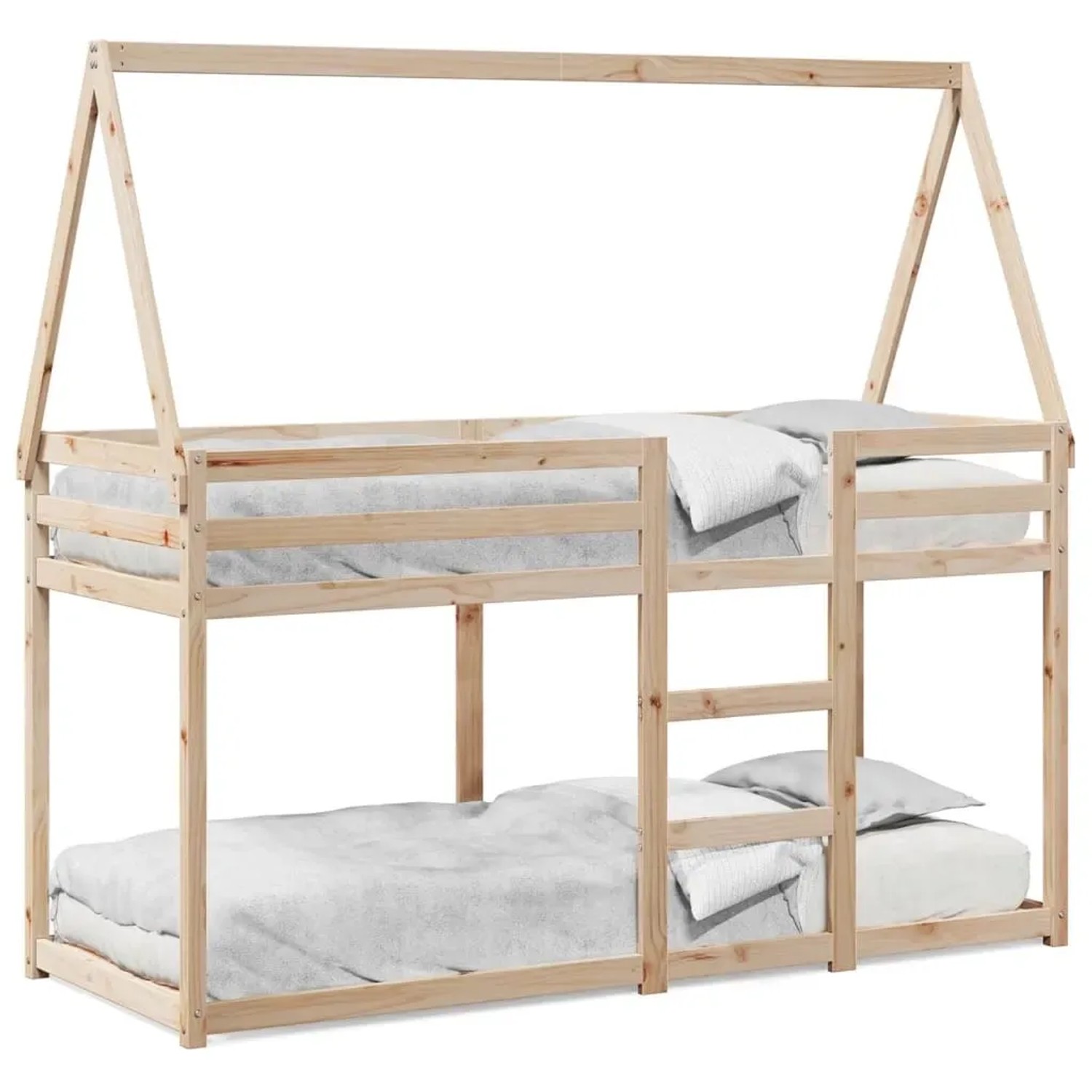 vidaXL Etagenbett mit Dach 80x200 cm Massivholz Kiefer2104775 günstig online kaufen