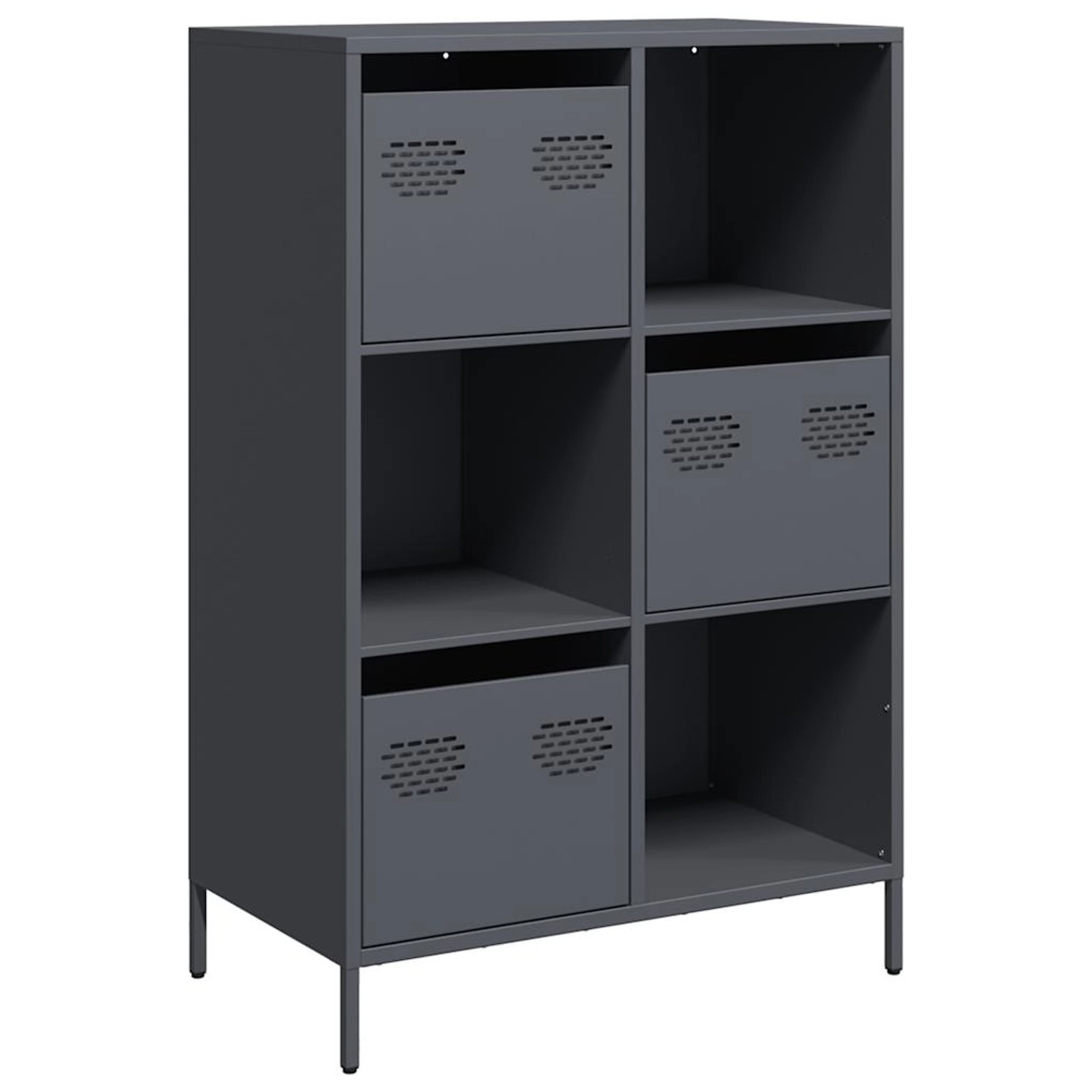 vidaXL Highboard Anthrazit 68x39x103,5 cm Stahl 851408 günstig online kaufen