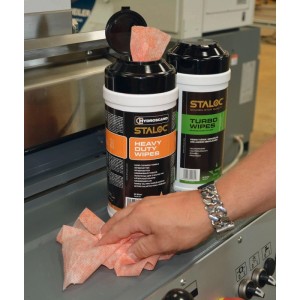 STALOC Turbo Wipes Reinigungstücher, 80 Stück, zur Reinigung von Händen und Oberflächen.