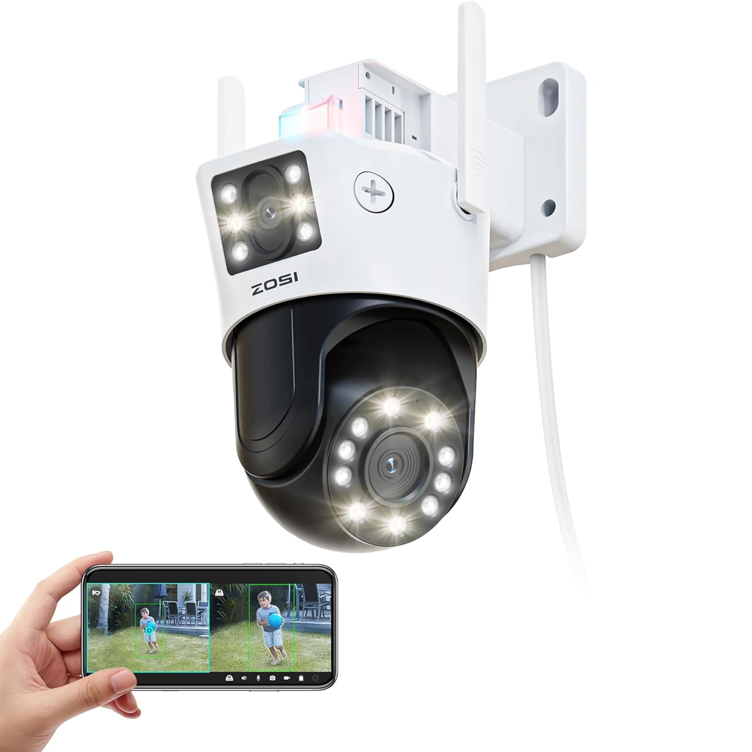 Schwenk- Neigekamera Zosi C298 4M WiFi Dual