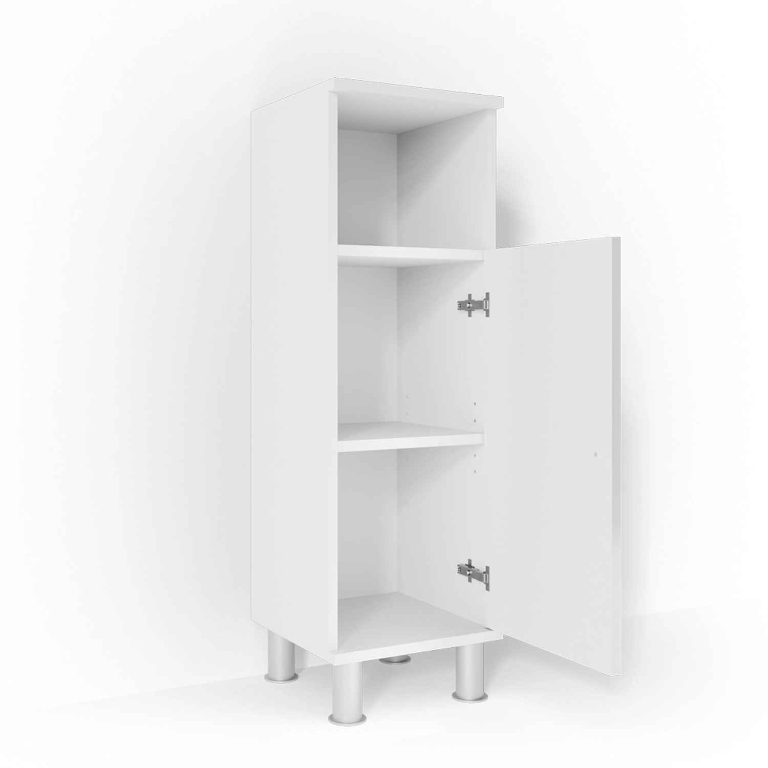 Thumbnail - Vicco Midischrank Fynn Weiß Hochglanz 30 x 95 cm