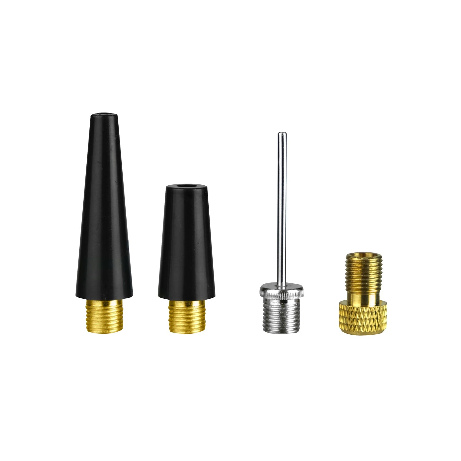 Adapter-Set für Eufab Mini-Kompressor, verschiedene Aufsätze für Reifen und Bälle.