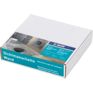 Mapei Dichtmanschette Wand im Karton, für Fliesenzubehör und sichere Rohrdurchführungen.