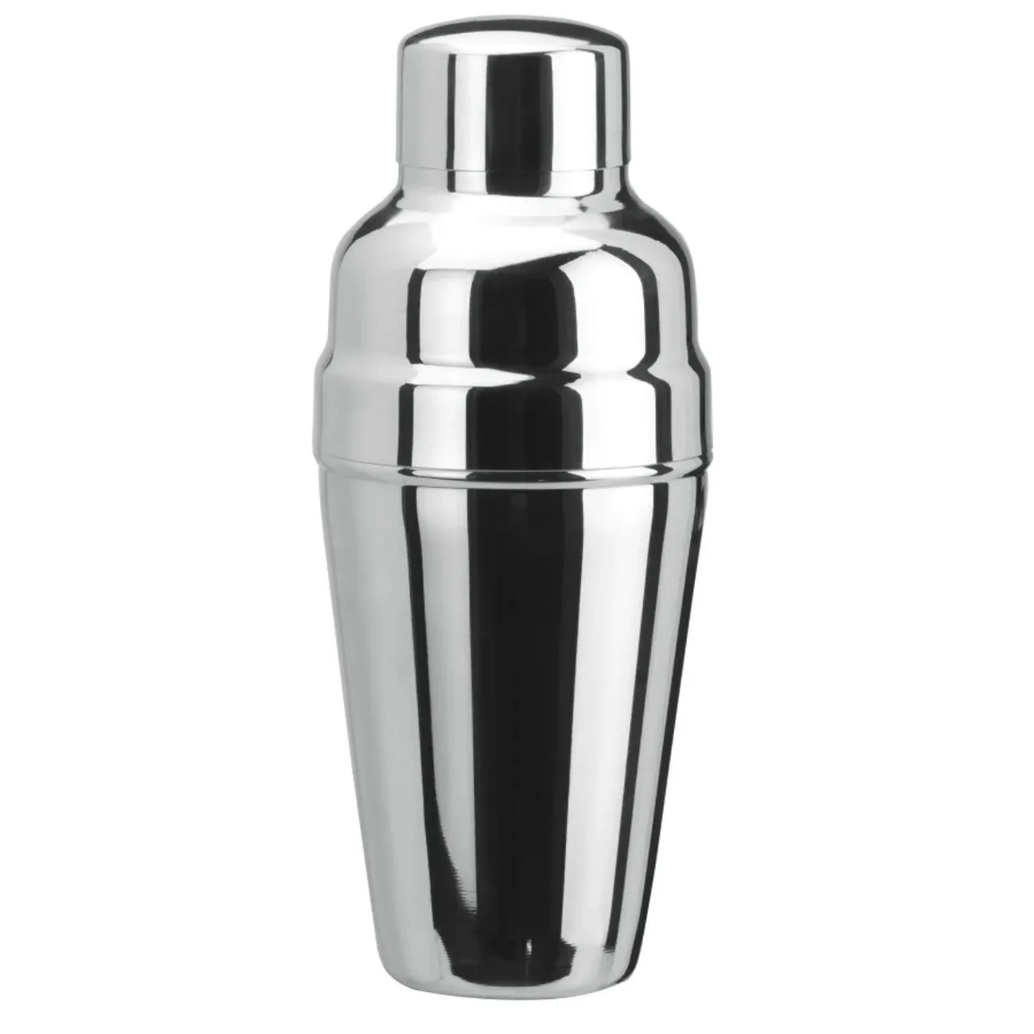 Ich-Zapfe Cocktail Shaker 3-teilig Edelstahl mit Eisrückhalter 500 ml