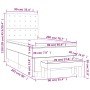 vidaXL Boxspringbett schwarz 90x200cm mit Matratze, Kopfteil und Bank. Bett für erholsamen Schlaf.