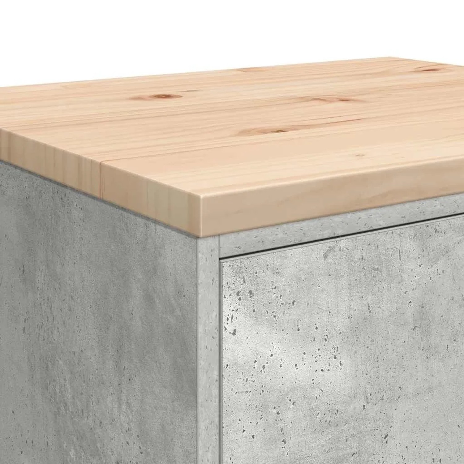 vidaXL Garagen-Aufbewahrungsschrank Betongrau Massivholz Kiefer 860574_10