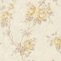 A.S. Création Vliestapete Romantico mit Blumen in Creme und Gold.