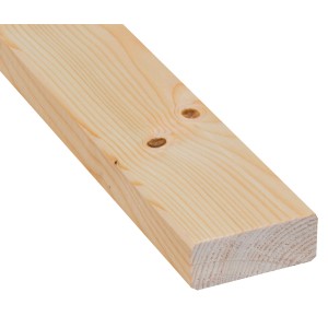 Gehobeltes Rahmenholz Fichte/Tanne, 34x54x2500mm, für Innenausbau.