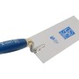 LUX Stuckateurkelle/Putzkelle Classic, 140 mm, rostfrei mit blauem Holzgriff.