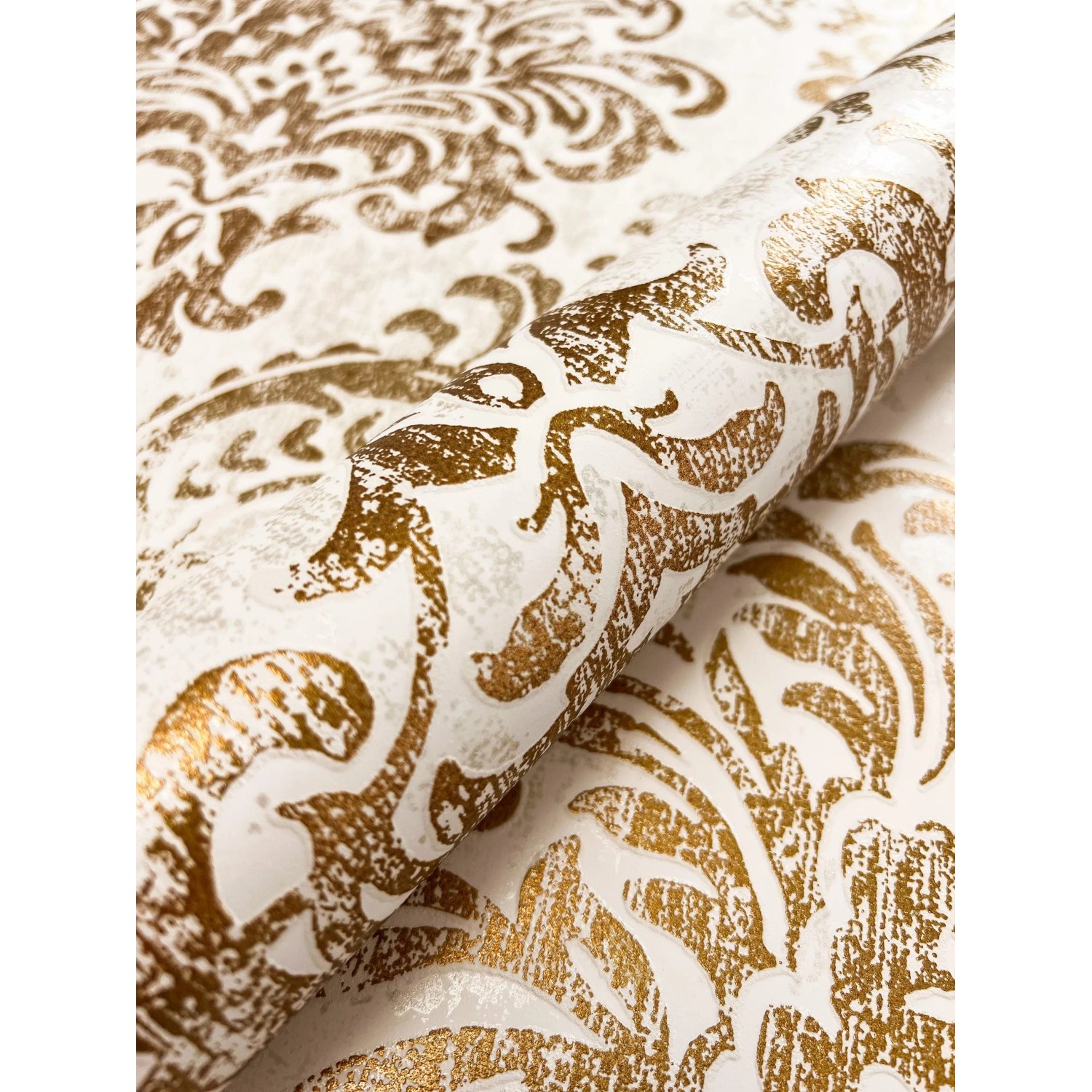 Newroom Vliestapete Sullivan Weiß Barock Vintage Strukturiert FSC® günstig online kaufen