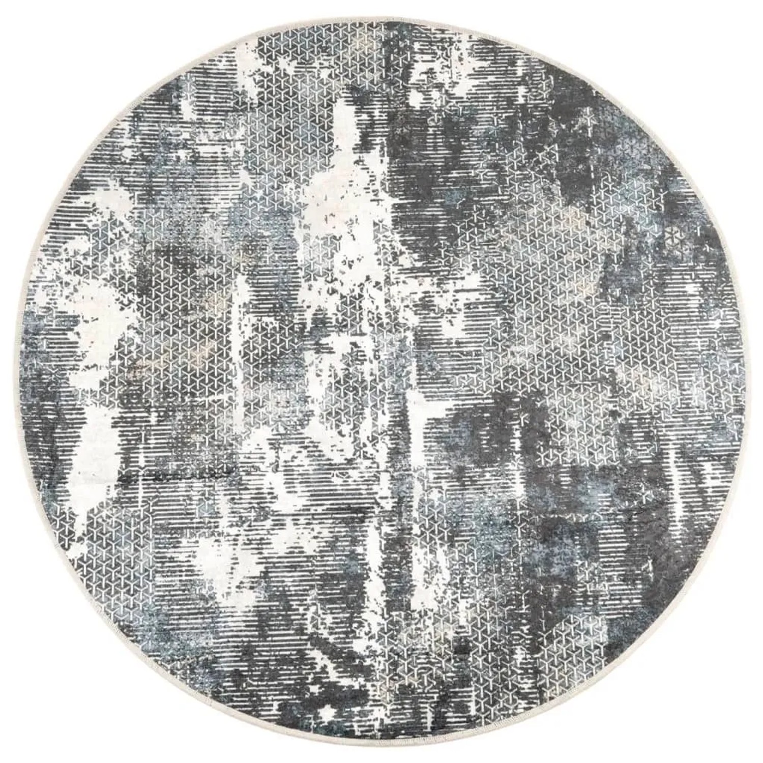 vidaXL Teppich Waschbar Mehrfarbig Ø 120 cm Rutschfest 136596 günstig online kaufen