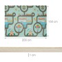 Relaxdays Krabbelmatte XPE-Schaumstoff Faltbar mit Motiv 200 cm x 150 cm x 1 cm 0,8 kg_4