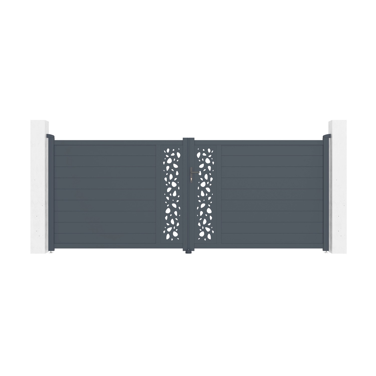 Casanoov Doppelflügeltor Aus Aluminium 4M Sunny H 160Cm Grau günstig online kaufen