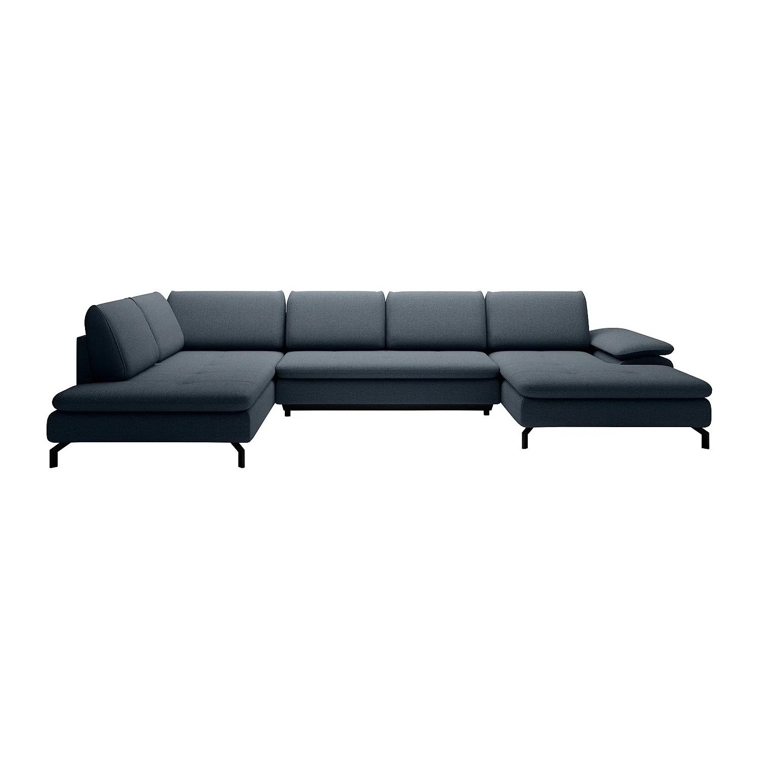 Vente-unique Schlafsofa Archibald Blau 347 cm