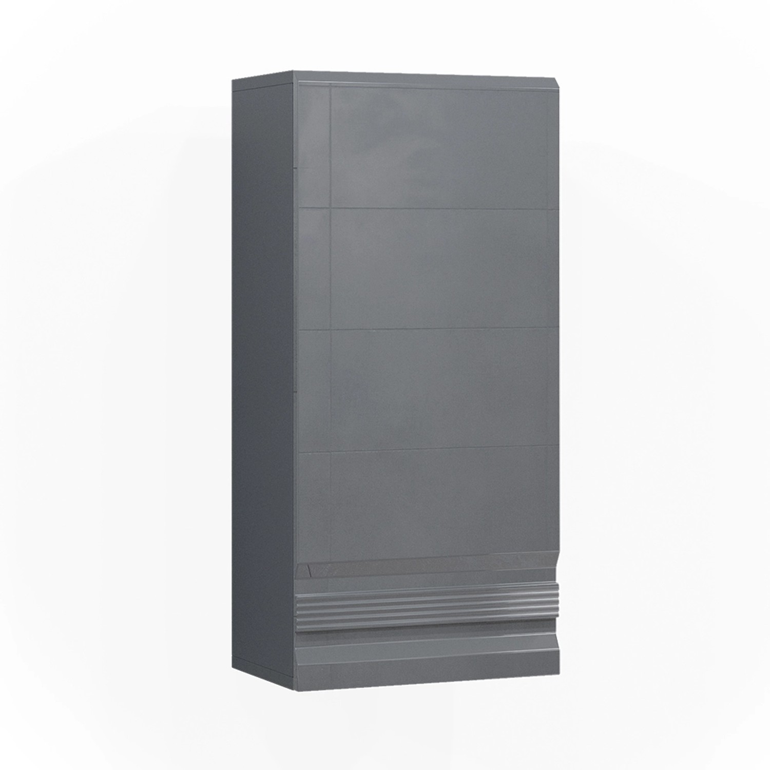 Thumbnail - Vicco Badschrank Freddy Anthrazit Hochglanz 37 x 77 cm
