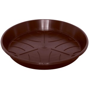 Brauner Geli Untersetzer Standard, ca. Ø 21 cm, für Pflanzen.
