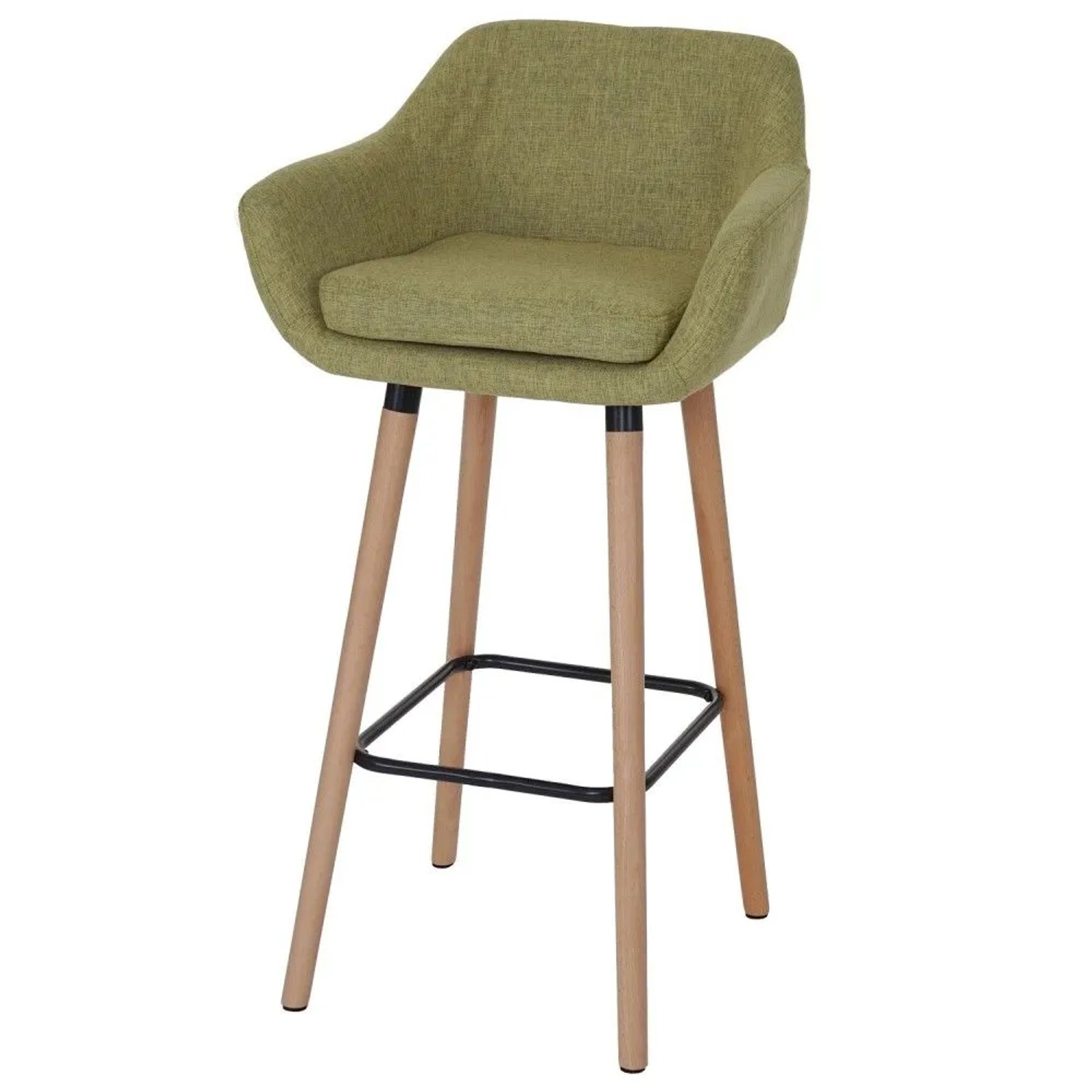 MCW Barhocker Vaasa T381 2er-Set Textil Hellgrün