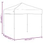 vidaXL Faltbares Partyzelt, 2x2 m, Taupe. Ideal für Gartenpartys und Feste im Freien.
