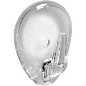Transparenter Hettich Klebehaken, 38x30x22 mm, für einfache Montage.