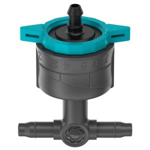 Gardena Reihentropfer, regulierbar 1-8 l/h, für Micro-Drip-Systeme zur Gartenbewässerung.