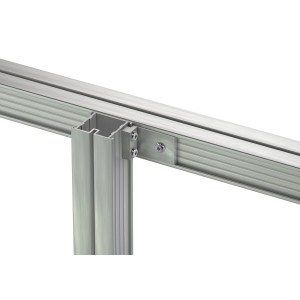 Blendenhalter für Aluprofil Ecofix 45x38 mm zur seitlichen Verblendung von Terrassendielen.