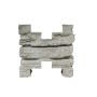 Betongraue Zwischenpfostenkappe Nostalgie für Betonzaun, 20x8x20 cm.