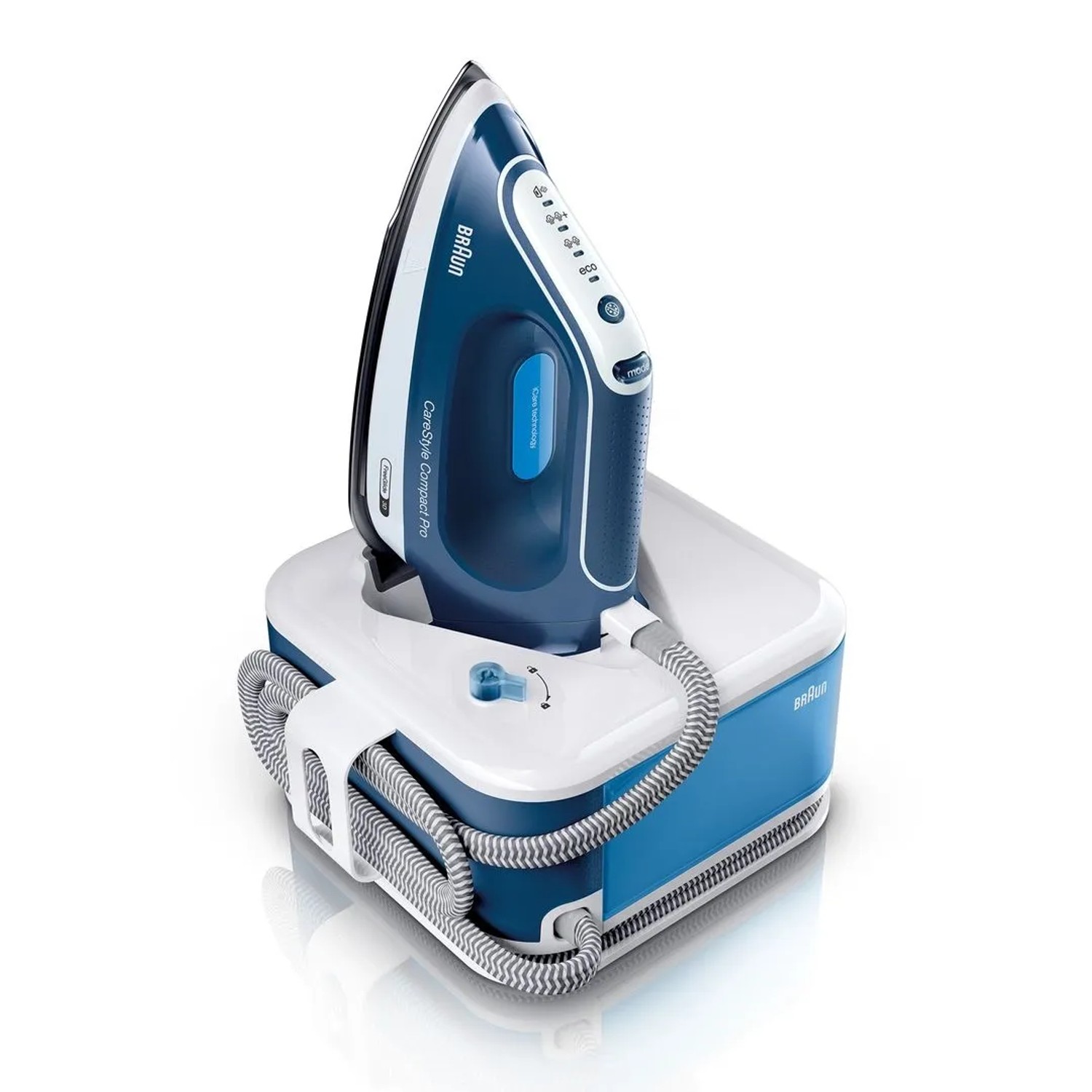 Braun CareStyle Compact Pro IS 2565 BL Dampfbügelstation Weiß/Blau