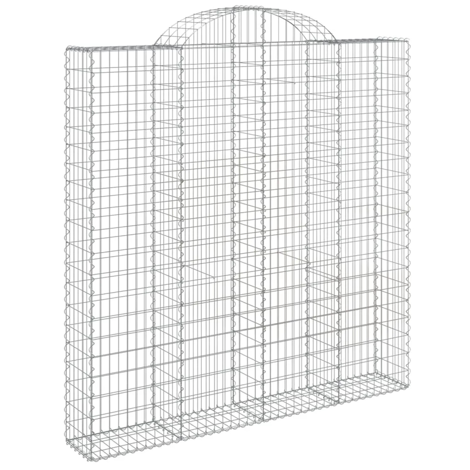 vidaXL Gabionen mit Hochbogen 3 Stk 200x30x200/220cm Eisen 1668996