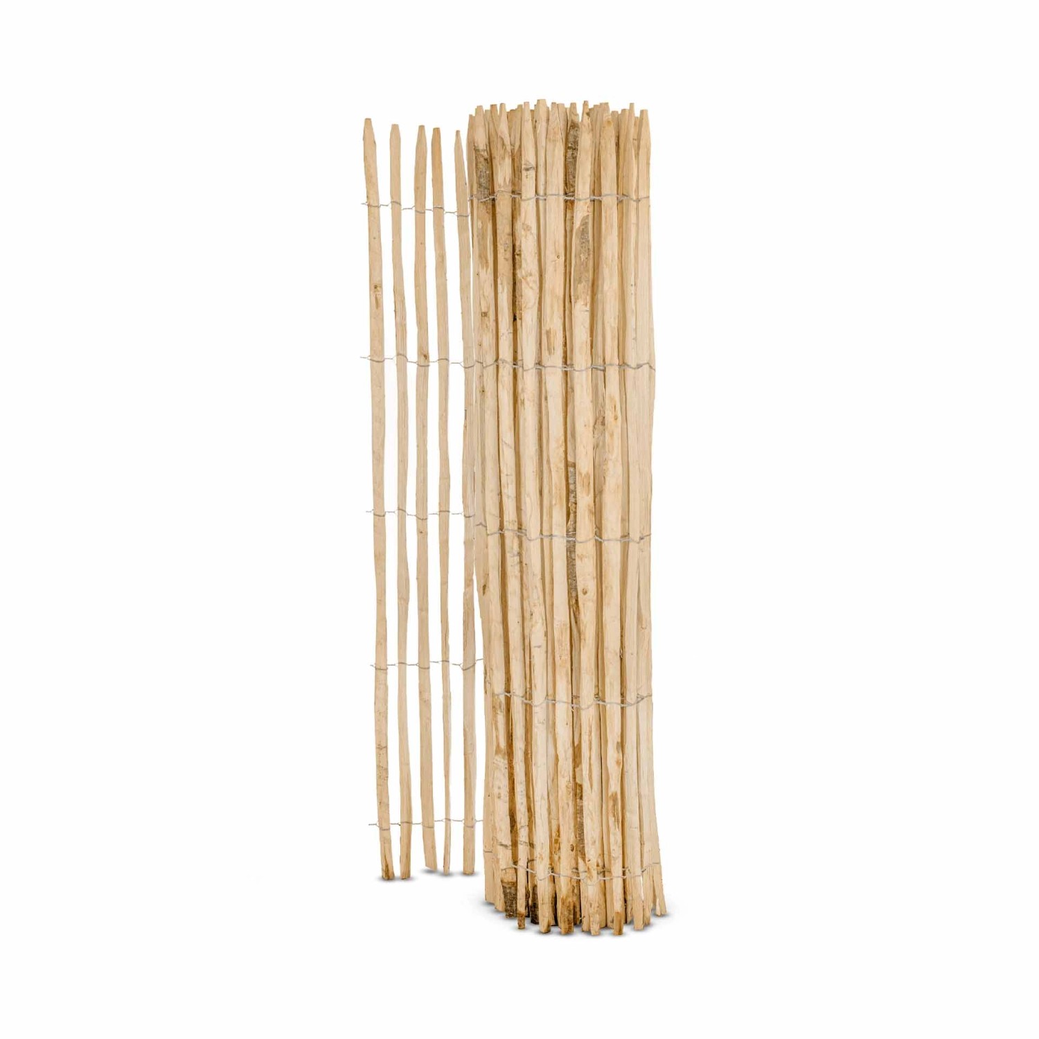 Stiltreu Französischer Premium Staketenzaun Kastanie 500 cm x 200 cm Latten günstig online kaufen