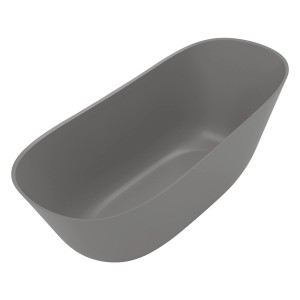 Freistehende, graue Villeroy & Boch Badewanne Theano, 170x75 cm, aus Quaryl®.