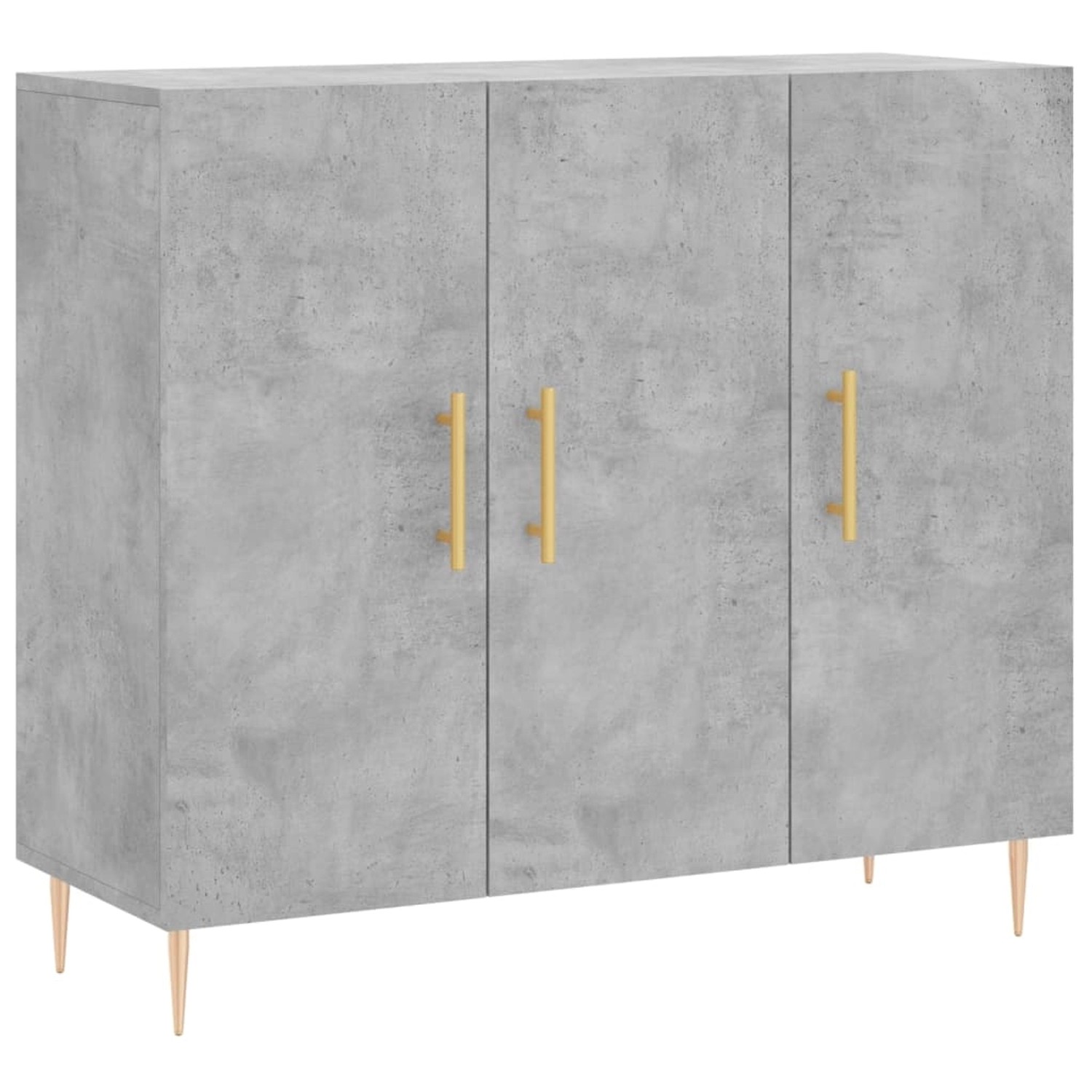vidaXL Sideboard Betongrau 90x34x80 cm Holzwerkstoff 828096 günstig online kaufen