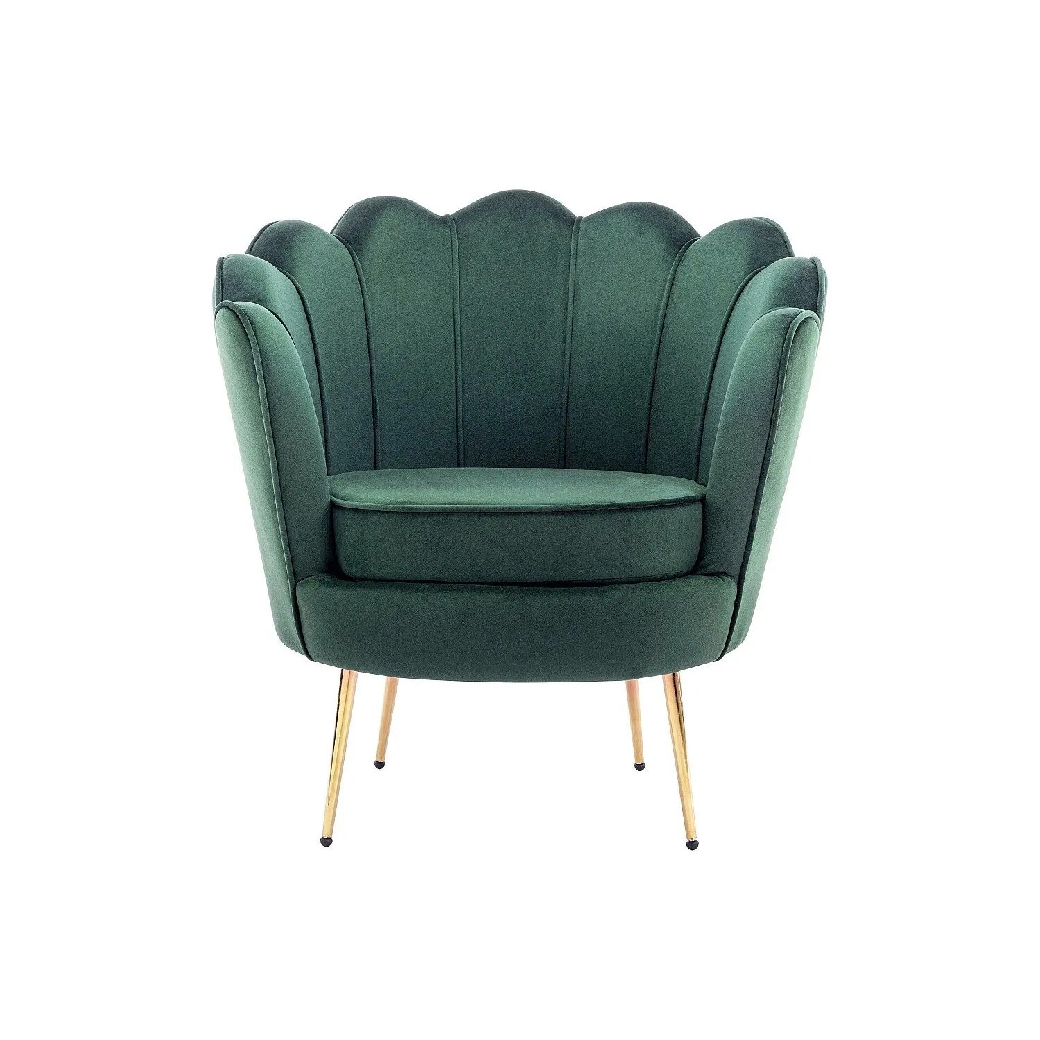 Vente-unique Sessel Mit Gerader Rückenlehne Dandelion Tannengrün 78 cm
