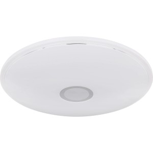 Weiße, runde LED Deckenleuchte Connor, 50 cm, mit Smart Home Funktion und Sparkle Dekor.