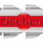 Fischer Universaldübel DuoPower, 14 mm, rot/grau, für sichere Befestigungen in verschiedenen Baustoffen.