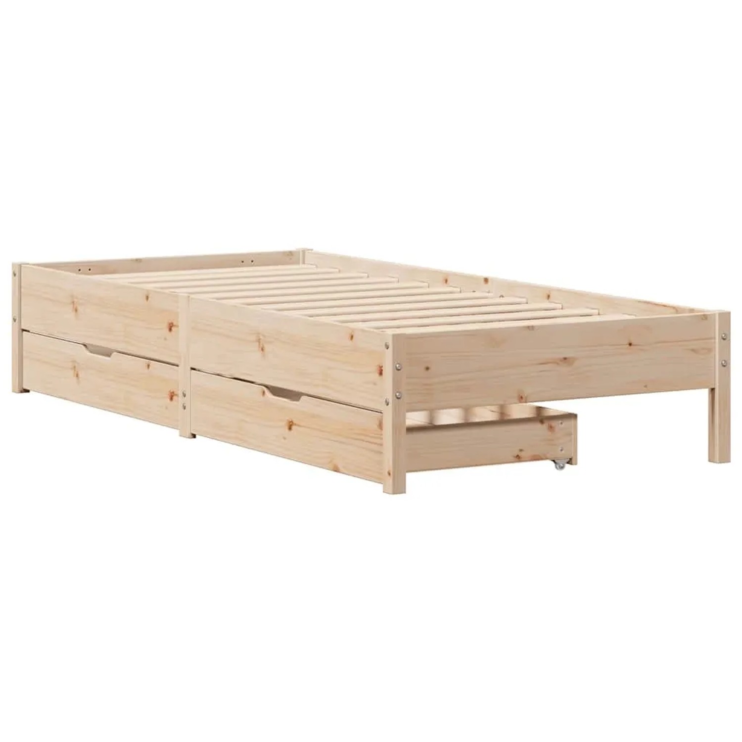 vidaXL Massivholzbett ohne Matratze 75x190 cm Kiefernholz 3301734