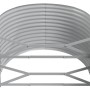Anthrazitfarbenes Furnicato Hochbeet aus verzinktem Stahl, 175x100x68 cm.