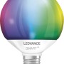 Ledvance Smart+ Globe Leuchtmittel, E27, 14W, RGBW, klares Glas, verschiedene Farben.