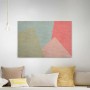 Bricoflor Leinwandbild mit geometrischem Design in Pastellfarben für Wohn- und Schlafzimmer.