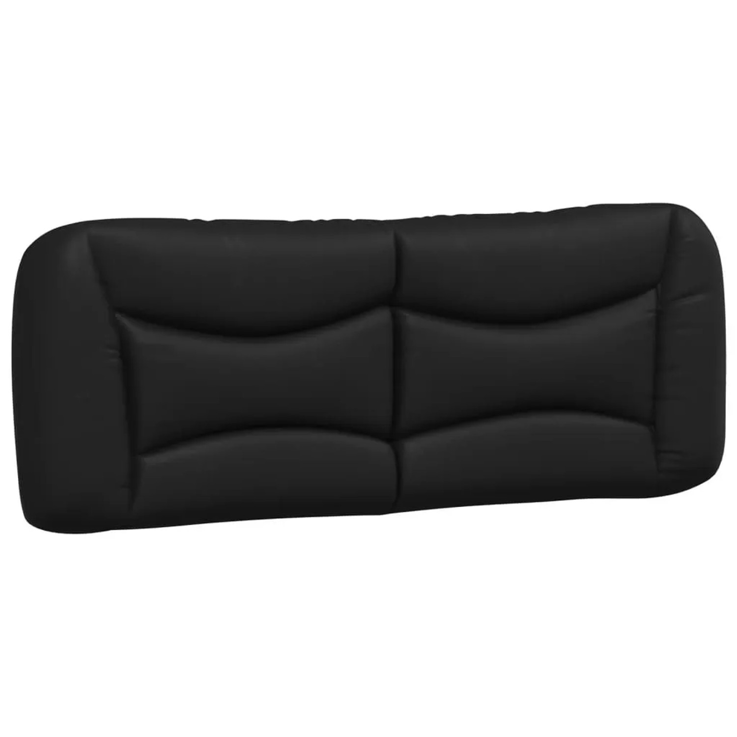 vidaXL Kopfteil-Kissen Hvar Schwarz 120 cm Kunstleder 374568