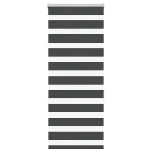 vidaXL Doppelrollo Schwarz 60x150 cm Stoffbreite 55,9 cm Polyester 4014227