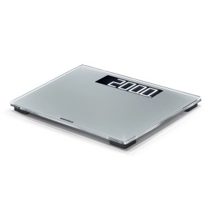 Leifheit Personenwaage Digital Style Sense Comfort 600, silbergrau, mit LCD-Anzeige.
