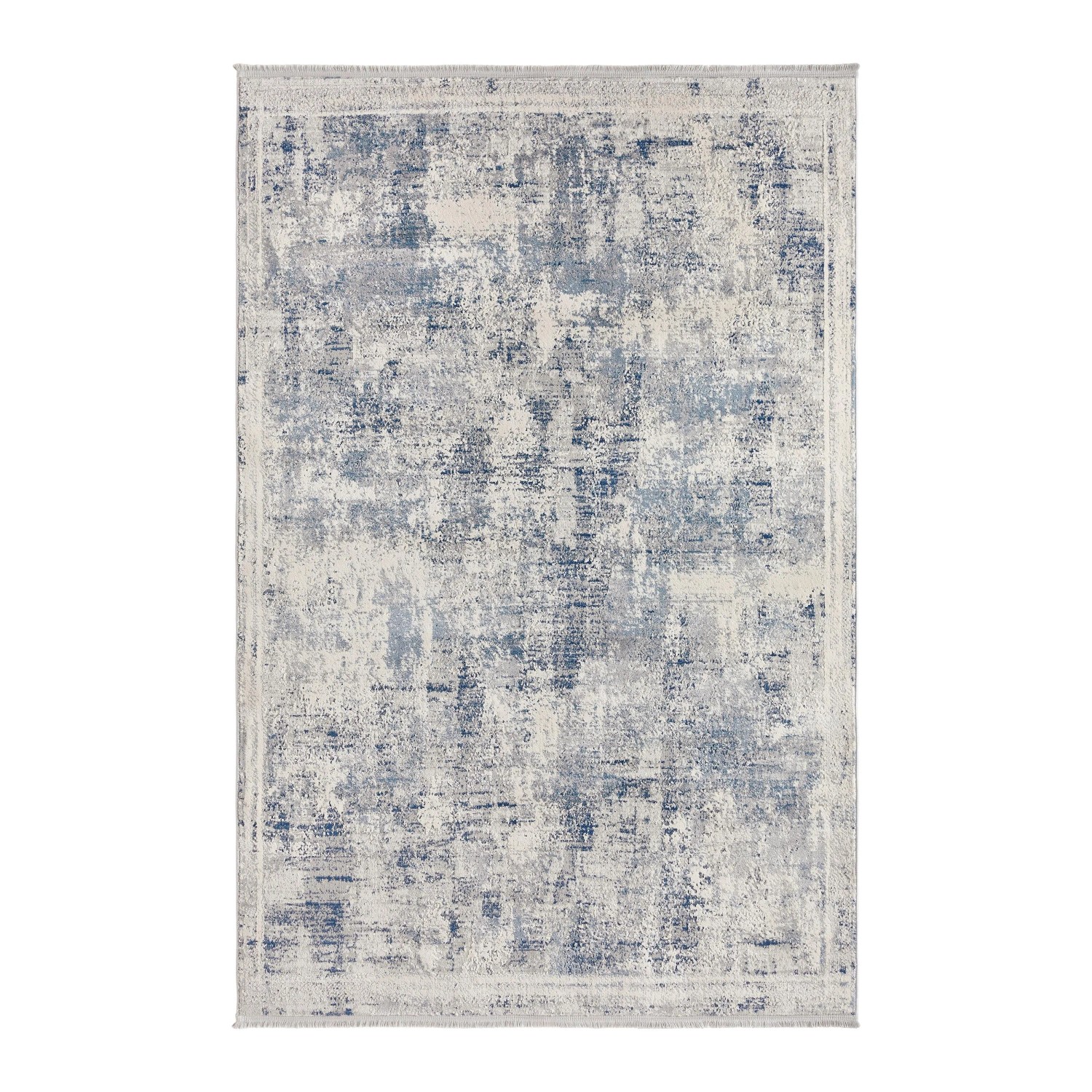 Mömax Webteppich Isvind Creme/Hellblau ca. 80x150cm