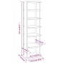 vidaXL Schuhschränke 2 Stk Weiß 27,5x27x102 cm Holzwerkstoff 808486_8